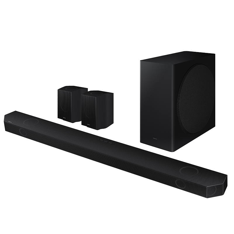 三星 SAMSUNG HW-Q990B/XZ 11.1.4杜比全景声 回音壁 soundbar 家庭影院 无线环绕低音炮 蓝牙 电视音响 投影