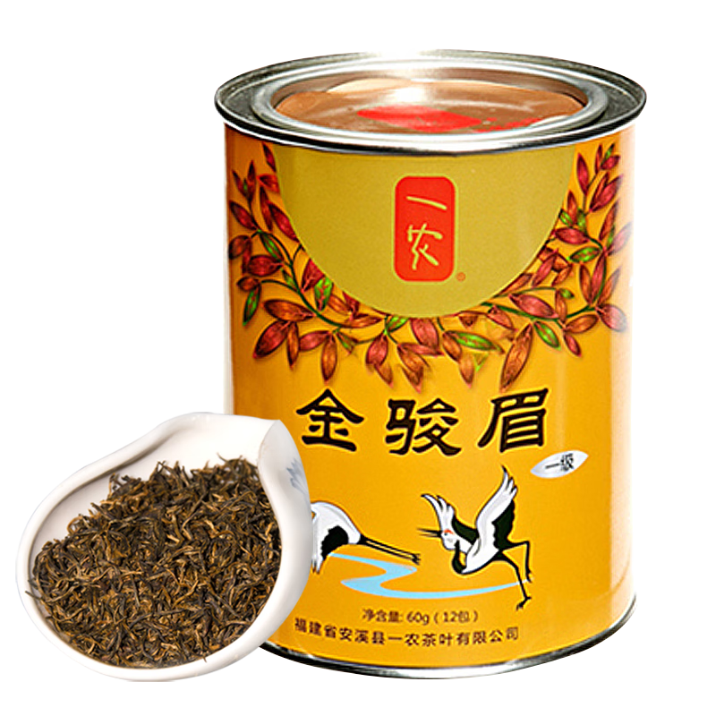 一农茶叶蜜香型一级金骏眉60g罐装浓香红茶叶散装茗茶福建红茶