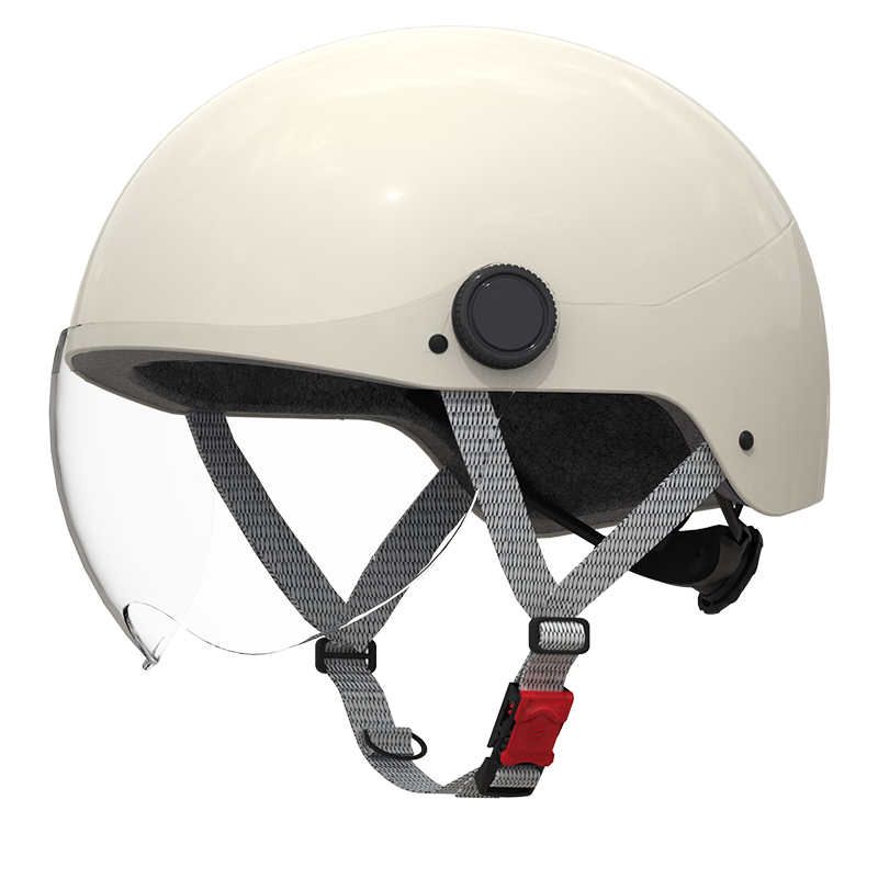 HWS电动车3C认证头盔骑行装备 米色