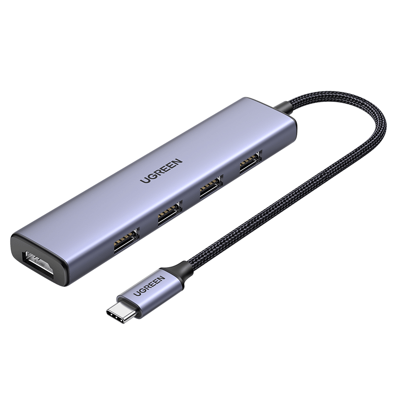 绿联 Type-C扩展坞 HDMI转接头拓展坞USB-C3.0分线转换器适用苹果macbookPro华为联想笔记本电脑iPadair平板