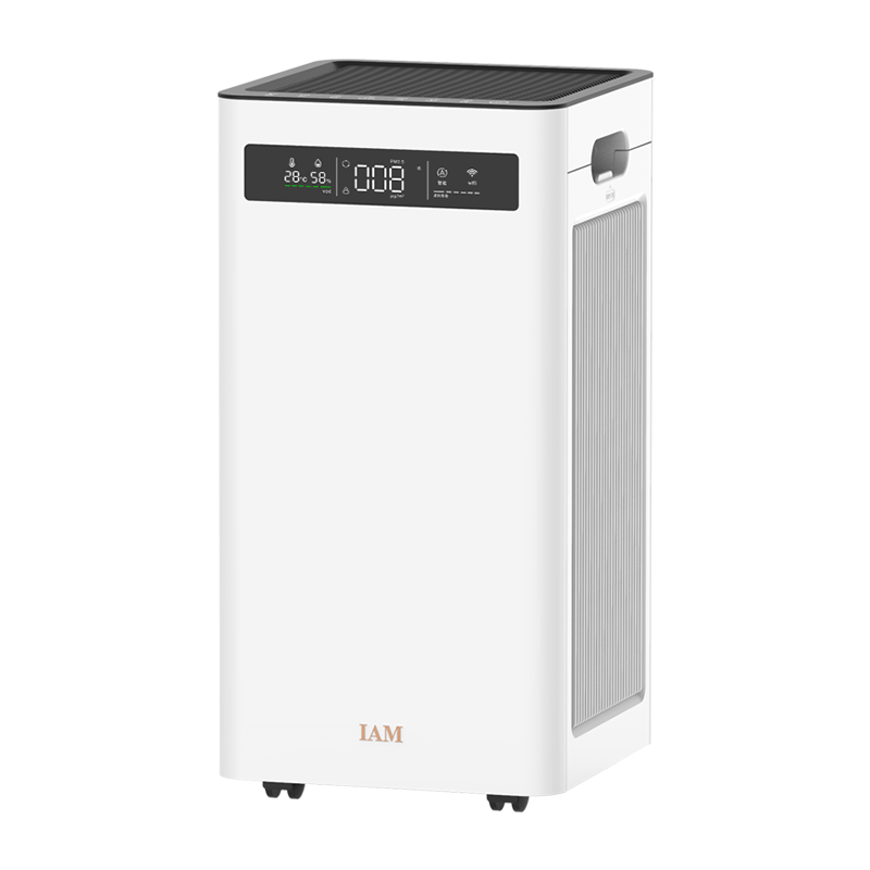 IAM 空气净化器家用卧室内去除甲醛雾霾细菌二手烟尘味负离子KJ500F-T3 500F|除醛除菌