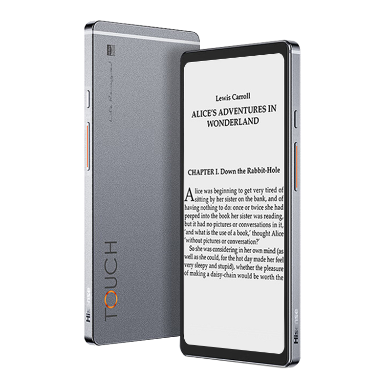 海信（Hisense）TOUCH墨水屏电纸书 音乐电子书阅读器5.84英寸 HiFi音质 金属机身 玻璃盖板4G+128G羽灰色	