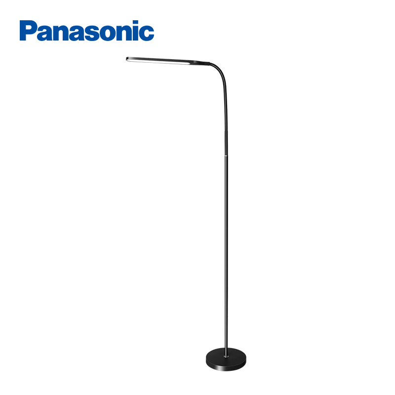 松下（Panasonic）LED落地灯 客厅卧室书房护眼灯 钢琴灯床头灯立式 黑色