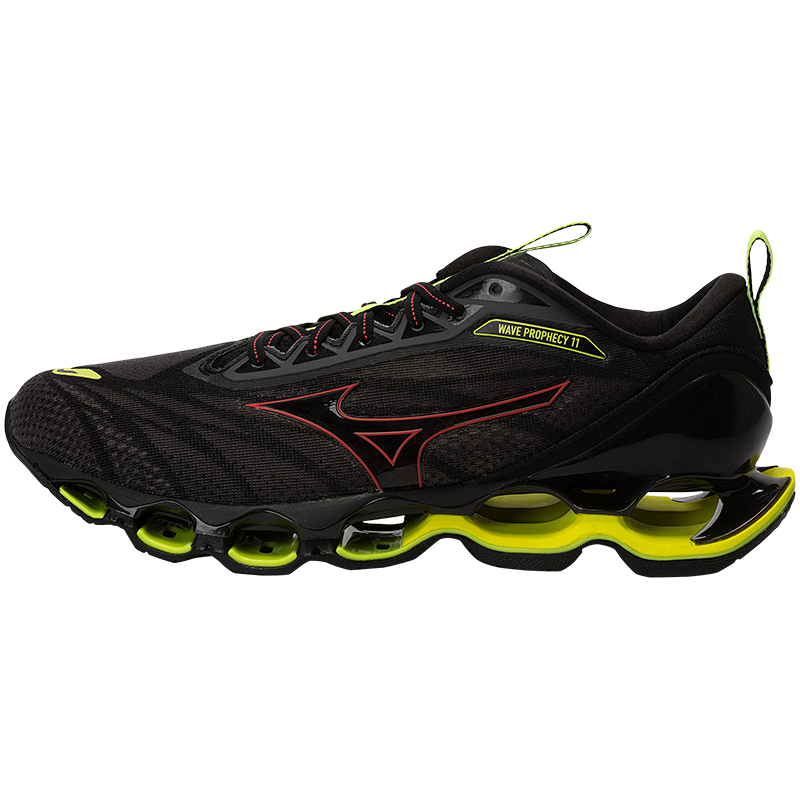 美津浓（MIZUNO）男22秋冬轻量缓震运动预言11跑步鞋WAVE PROPHECY11 10/蓝色/黑色 41