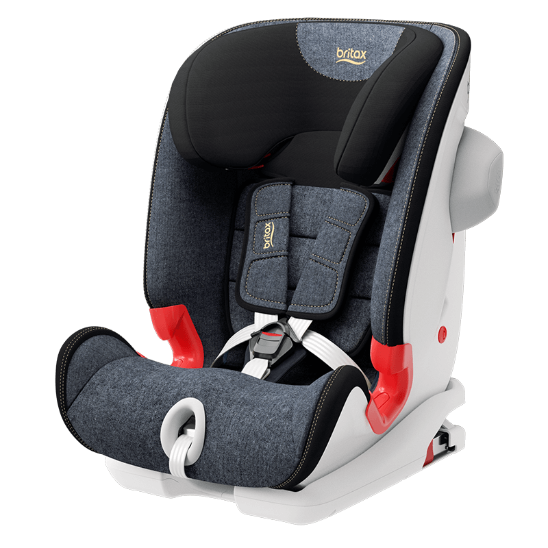 宝得适（BRITAX）儿童安全座椅9个月-12岁三重固定汽车isofix接口百变骑士II精致蓝