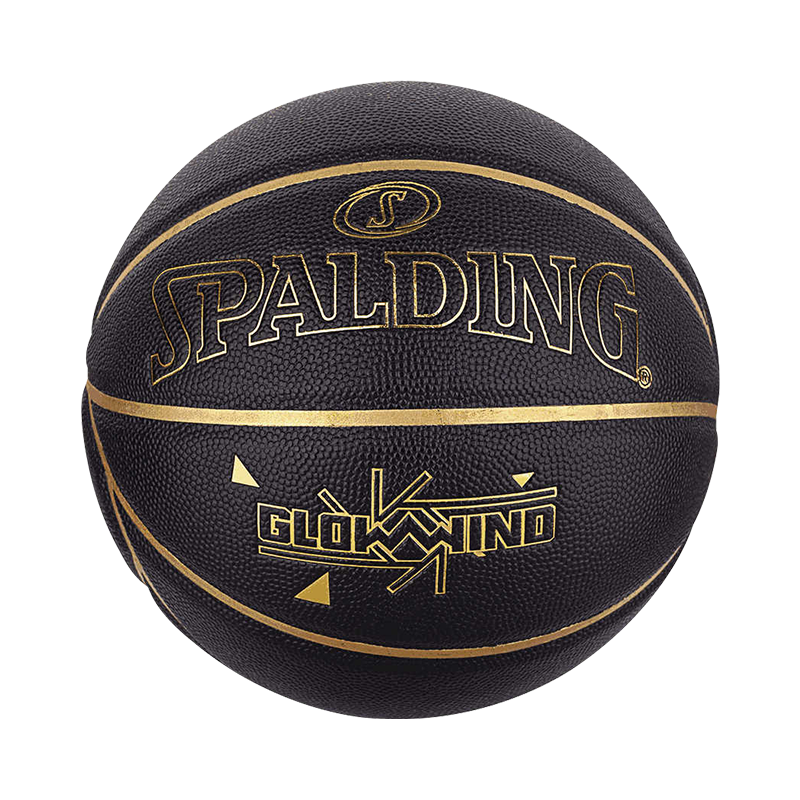 斯伯丁Spalding篮球经典7号比赛耐磨防滑PU蓝球黑旋风篮球76-992Y/77-408Y