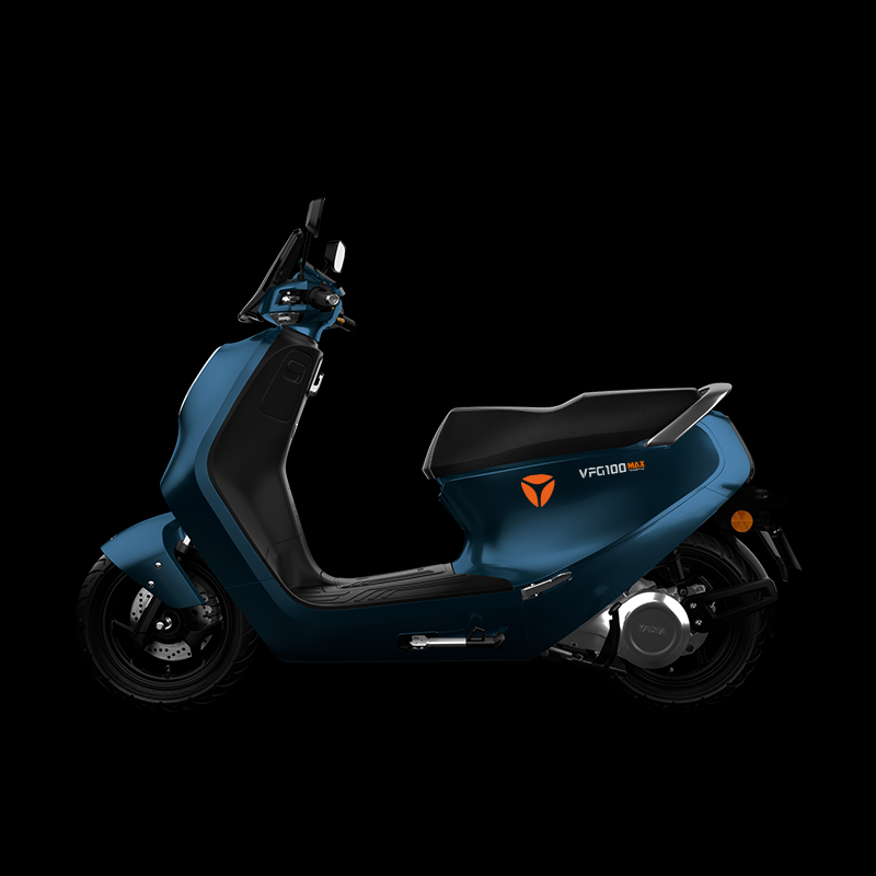 VFLY雅迪VFLY电动车G100MAX高速电摩72v锂电6000W电机强动力 72V20Ah*2 锂电-炫光蓝绿