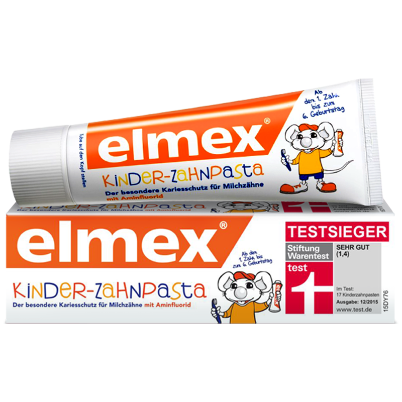 ELMEX艾美适宝宝儿童牙膏0-6岁专效防蛀 61g（50ml） 欧洲进口
