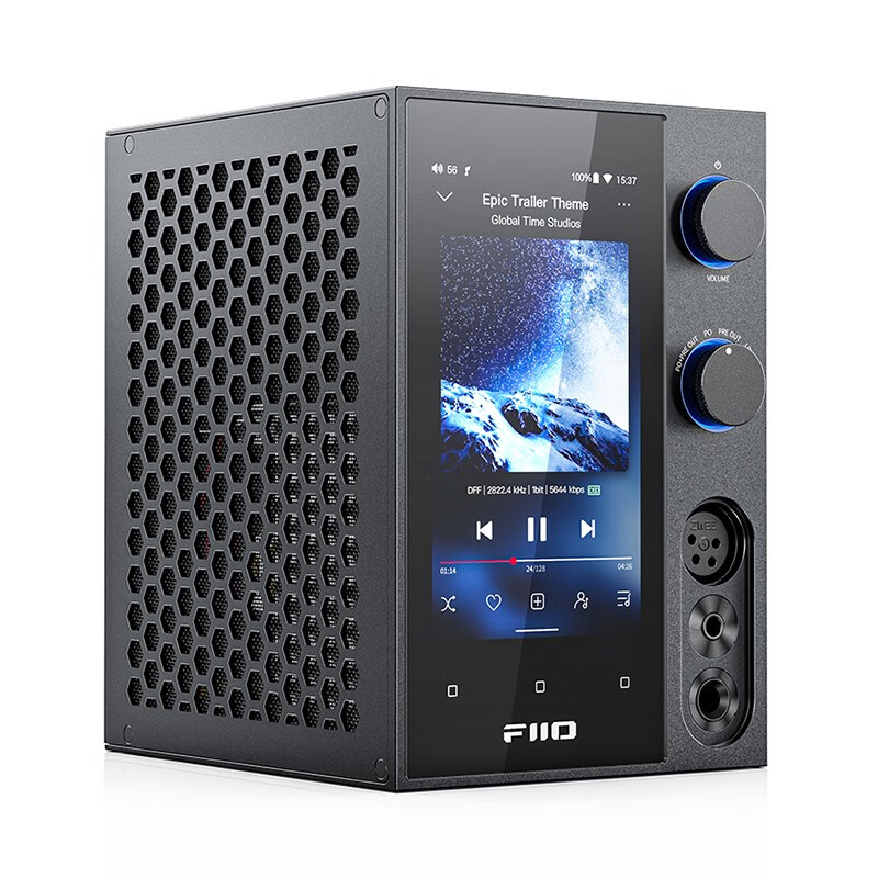 飞傲（FiiO）R7 台式数字安卓播放器 解码耳放一体机hifi 桌面解码耳放 黑色