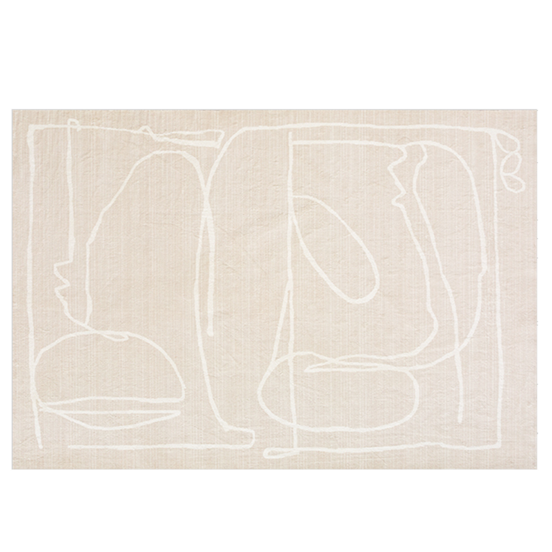 京东京造 客厅地毯 现代简约北欧超柔防滑抗水污地垫  极光线条-160*230cm