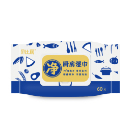 贝比润 厨房优质清洁去油去污湿巾大包60抽5包 60抽*5包