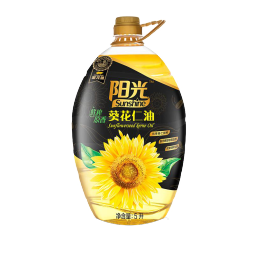 金龙鱼 食用油 阳光鲜榨原香葵花仁油5L（包装升级随机发货，品质不变） 