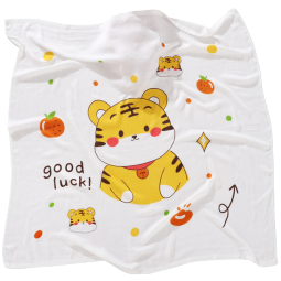 kissbaby 婴儿毛毯夏季薄款新生儿盖被盖毯宝宝空调毯儿童超柔保暖毛毯 小狮子+幸运虎