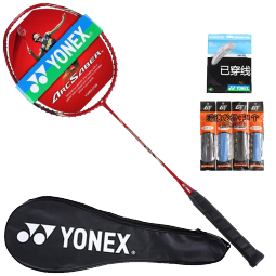 YONEX尤尼克斯羽毛球拍全碳素单拍ARC100陶菲克纪念版 含手胶已穿线 4U