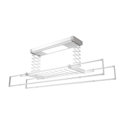 雷士（NVC）电动晾衣架智能遥控自动升降晾衣杆阳台晒衣架全金属机身+大照明
