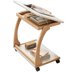 蔓斯菲尔（MSFE）电脑桌家用可移动桌子客厅小户型床边笔记本小桌子带轮翻盖沙发办公学习桌