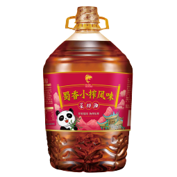 鲤鱼牌 非转基因 物理压榨 蜀香小榨风味菜籽油5L