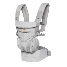 ERGObaby美国二狗背带omni360透气系列全段阶四式婴儿背带抱娃神器 透气款-灰色（0个月-4岁）