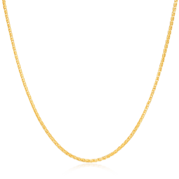 潮宏基 肖邦链 黄金项链女士足金项链黄金素链计价工费300元 W 肖邦链 约5.35g 约42cm