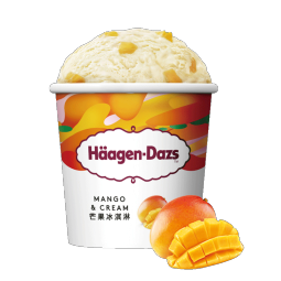 哈根达斯（Haagen Dazs）芒果口味 100ml杯冰淇淋京东冷链配送