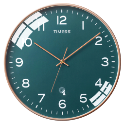 Timess 挂钟 电波钟客厅扫秒机芯时尚简约北欧时钟智能钟表挂墙表