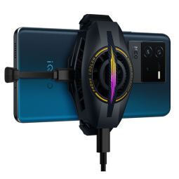 vivo iQOO极风散热背夹Pro 秒速制冷降温 Halo滑控灯效 支持手机充电 多尺寸机型通用