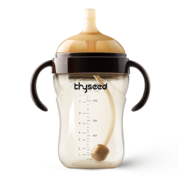 世喜婴儿学饮杯6个月+ 宝宝喝水壶带重力球PPSU瓶防摔牛奶吸管杯300ml