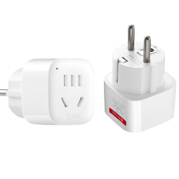 公牛（BULL） 欧标德标转换插头转换器插座适于德国韩国挪威西班牙法国欧洲俄罗斯荷兰越南泰国巴厘岛等