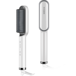 金稻（K-SKIN） 直发梳  卷发棒  卷直发器 卷直两用 夹板 梳子 30S速热 KD380白色 女神节礼物送女友