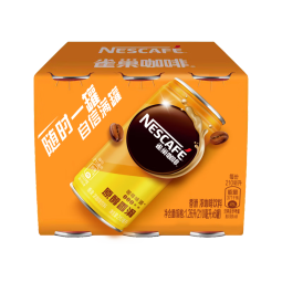 雀巢（Nestle）即饮咖啡 香滑口味 咖啡饮料 原醇香滑 210ml*6罐