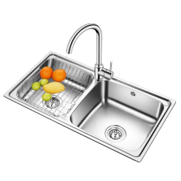 欧琳厨房水槽水盆不锈钢洗菜盆洗碗池大双槽洗菜池OLH9813b