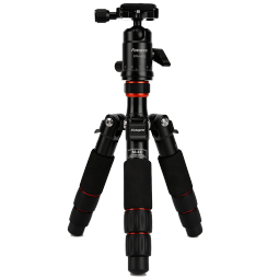 富图宝（Fotopro）M-4C 微距MINI便携式碳纤维专业摄影三脚架360云台套装组