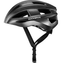 洛克兄弟（ROCKBROS） 自行车骑行头盔一体成型山地车公路自行车头盔骑行装备男女 黑色(升级尾灯款)