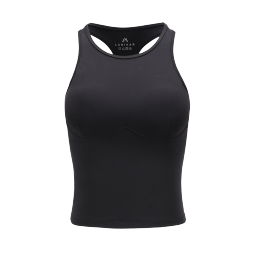 La Nikar 运动背心女薄款夏季外穿工字健身内衣带胸垫训练瑜伽服-S0462 黑色 M