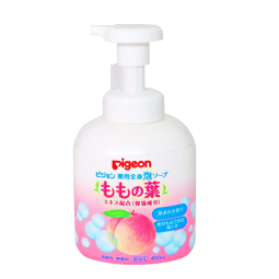 贝亲（Pigeon）婴儿儿童洗发沐浴露宝宝桃叶沐浴二合一温和保湿450g日本原装进口