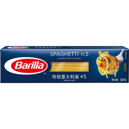 百味来Barilla#5传统意大利面500克意大利进口意面条速食意粉盒装