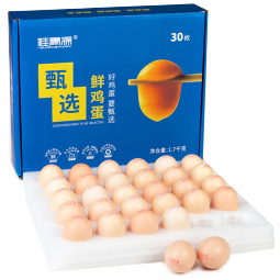 桂青源桂青源 可生食鲜鸡蛋无腥味无沙门氏菌 谷物蛋30枚