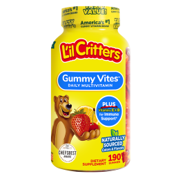 丽贵小熊糖lilcritters美国进口儿童复合多种维生素VC补锌2岁+营养软糖190粒