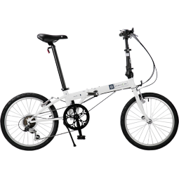 大行（DAHON）经典D6折叠自行车20英寸6速成人休闲单车 KBC061 丽面白