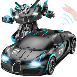 JJR/C变形车遥控汽车机器人男孩儿童玩具车rc遥控车小孩赛车生日礼物