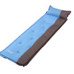 狼行者 自动充气床垫户外睡垫防潮垫帐篷气垫床单人加厚款充气床 LXZ-4035 蓝拼灰