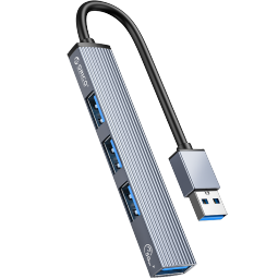 奥睿科（ORICO）USB3.0分线器4口HUB集线器扩展坞转换器 笔记本电脑接口拓展全铝转接头AH-A13