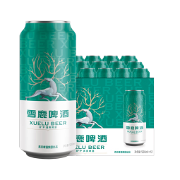 燕京啤酒 雪鹿8度清爽啤酒500ml*12听 整箱装