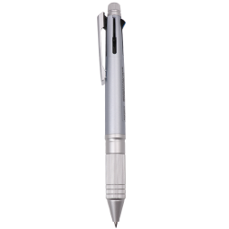 三菱（Uni）五合一多功能笔商务中油笔签字笔原子笔（四色圆珠笔+自动铅笔）银白色笔杆 MSXE5-2000A-05
