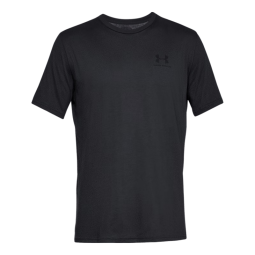 安德玛官方UA Sportstyle男女训练运动短袖T恤326799 黑色001 S
