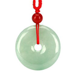 凤禧翡翠平安扣吊坠玉坠宝宝玉佩男女款直径约22mm 生日节日礼物