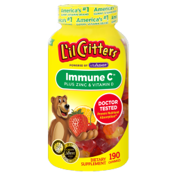 小熊糖lilcritters儿童维生素C+锌增强免疫营养软糖190粒2岁以上