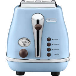 德龙(Delonghi) CTOV2103.VAZ多士炉 icona复古早餐系列家用面包机 海洋蓝 2片式