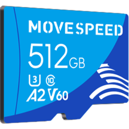 移速（MOVE SPEED）512GB TF（MicroSD）存储卡 A2 U3 V60 4K 监控摄像头&行车记录仪手机内存卡 读速100MB/s