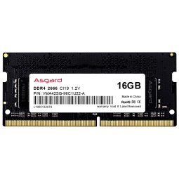 阿斯加特（Asgard）16GB DDR4 2666 笔记本内存条 列-精选颗粒/稳定兼容